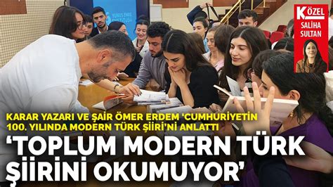 ‘­T­o­p­l­u­m­ ­m­o­d­e­r­n­ ­T­ü­r­k­ ­ş­i­i­r­i­n­i­ ­o­k­u­m­u­y­o­r­’­
